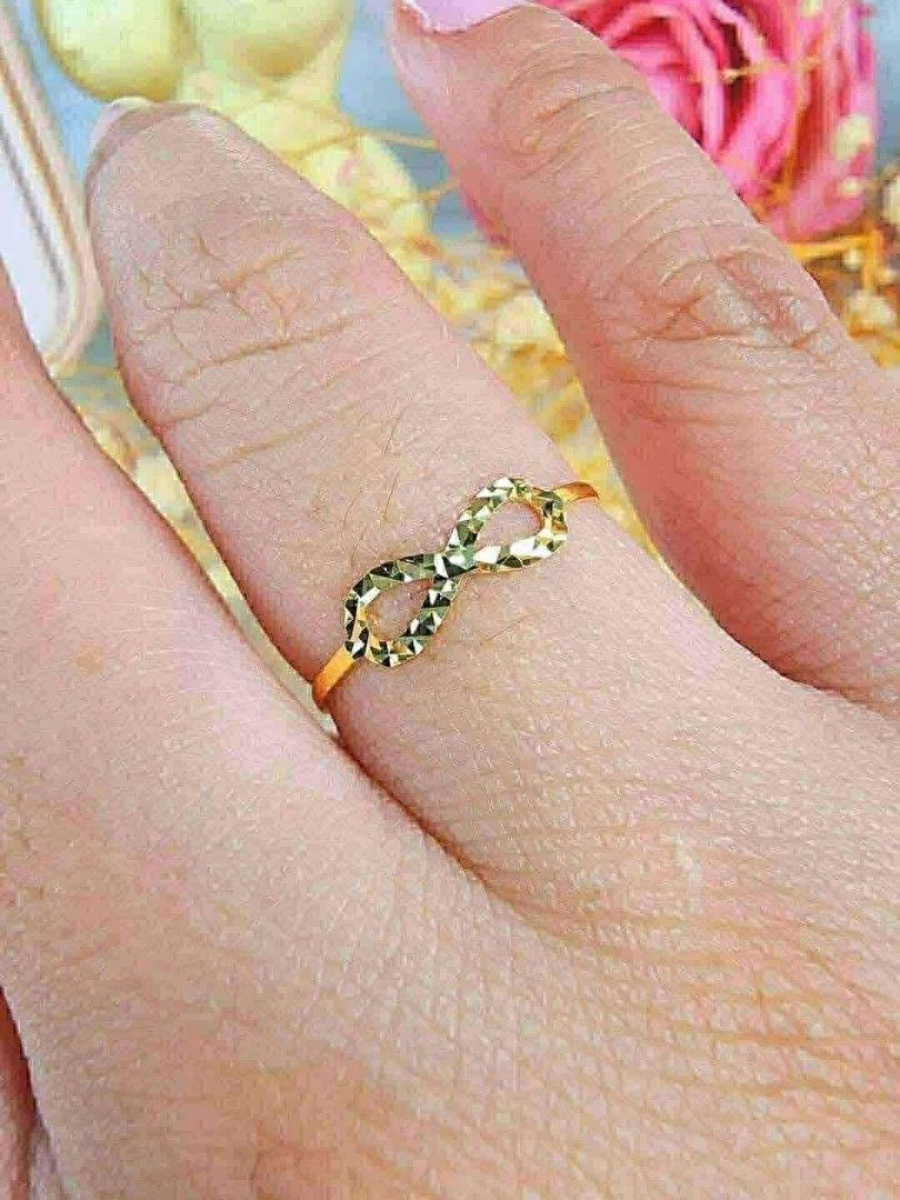 Infinity Ladies Ring in 18K Saudi Gold (Category: Rings) located in Caloocan City. Submitted by cheskhaionlinestore2.0 (Listing ID 1425855379, Image 3). Description: 18K Saudi Gold ✨ Infinity Ring Size 6,7,8 ₱2650 only ⚡ 🍒Nasasangla💯/ Pawnable 💯 🍒Ship Via Lbc/ JNT 🍒Same Day delivery via LALAMOVE 🚚 🍒Wise and Lifetime Investment 💯 🍒 Brandnew 💯 🍒Open for COD/COP with downpayment to avoid cancellation of orders ‼️ DM for faster Transaction