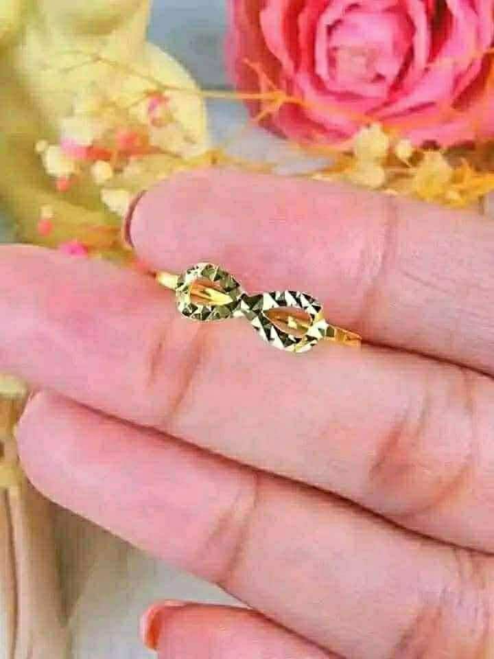 Infinity Ladies Ring in 18K Saudi Gold (Category: Rings) located in Caloocan City. Submitted by cheskhaionlinestore2.0 (Listing ID 1425855379, Image 2). Description: 18K Saudi Gold ✨ Infinity Ring Size 6,7,8 ₱2650 only ⚡ 🍒Nasasangla💯/ Pawnable 💯 🍒Ship Via Lbc/ JNT 🍒Same Day delivery via LALAMOVE 🚚 🍒Wise and Lifetime Investment 💯 🍒 Brandnew 💯 🍒Open for COD/COP with downpayment to avoid cancellation of orders ‼️ DM for faster Transaction
