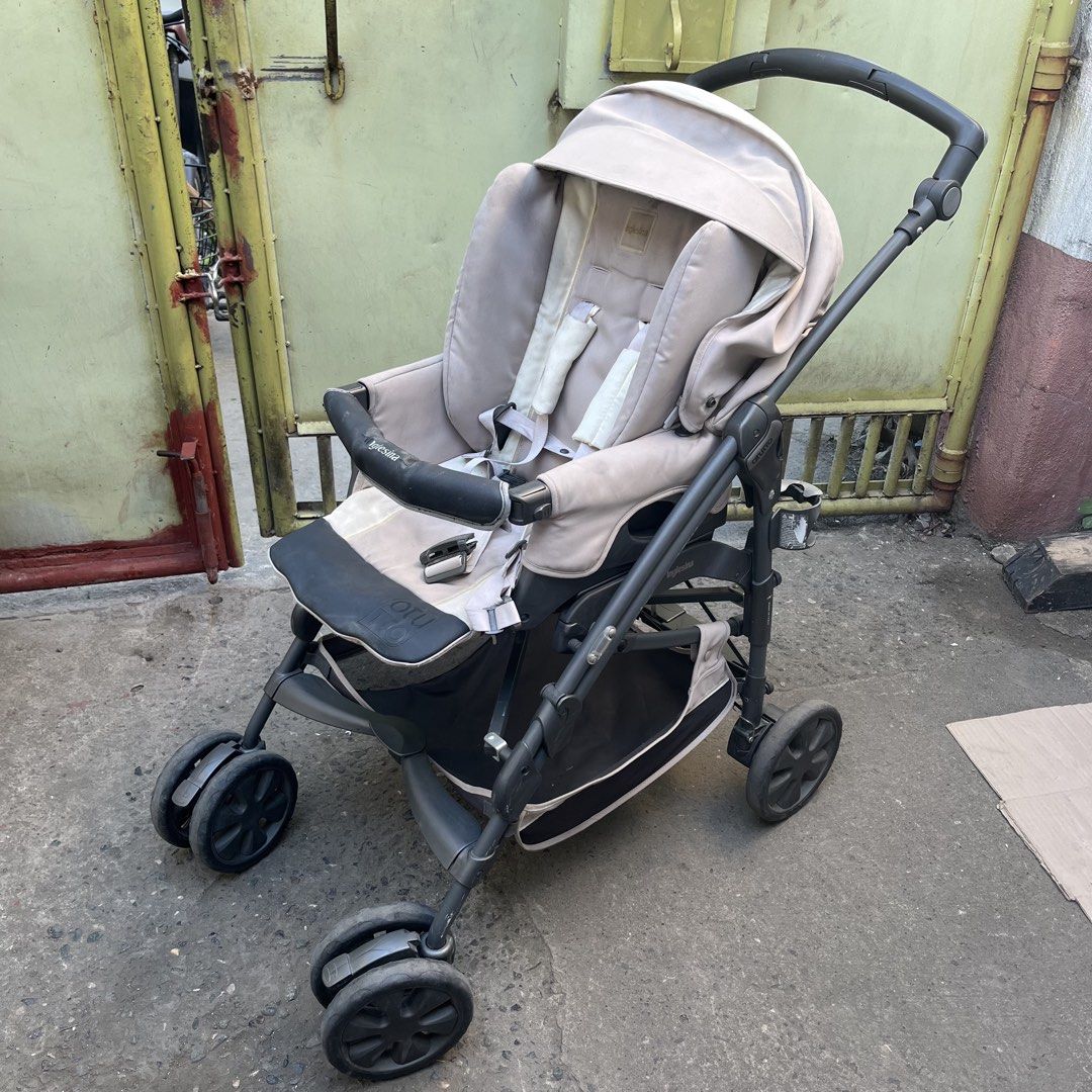 Inglesina otutto stroller (Category: Strollers) located in San Fernando. Submitted by thethriftwardrobe.ph (Listing ID 1425984365, Image 3). Description: Inglesina Stroller Can be bassinet, carseat and reversible stroller Backrest can be adjustable up to 4 different position Heavy duty Newborn up to 3 yrs old or depends on the weight of a baby Needs cleaning Pm for more details or interested Location : Sfc, La union .
