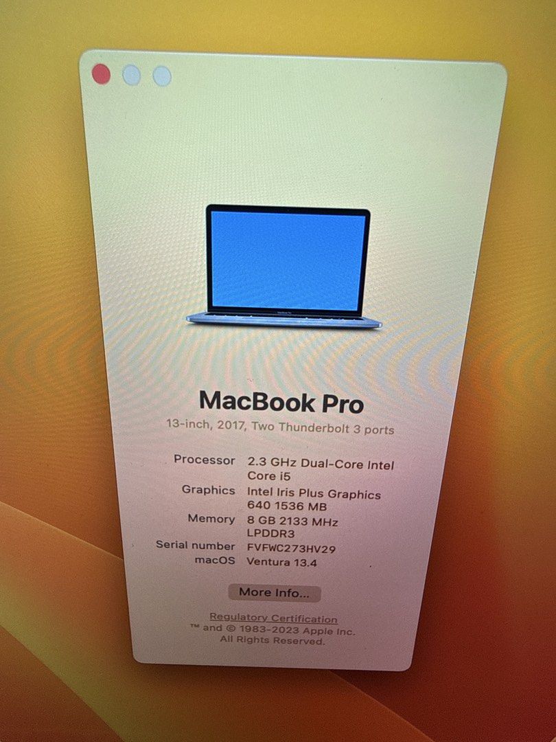 MacBook Pro 13-inch 2017 - Core i5405938288722585601