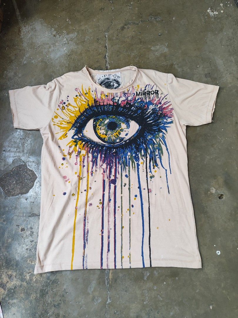 Mirror Eye Japanese T-shirt (Category: Tshirts & Polo Shirts ) located in Manila. Submitted by snoowkies (Listing ID 1425828283, Image 1). Description: MIRROR (Japanese brand) dropping eye L - 27 W - 20 probably my one of favourite too condition 10/10 no issue.