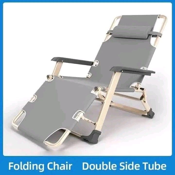 Multipurpose Folding Chair (Category: Chairs) located in Manila. Submitted by legitseller_angel06 (Listing ID 1425857772, Image 2). Description: Multipurpose folding chair can be used as a sitting or lying chair or bed. It features a three-layer composite fabric that is cool, moisture-wicking, and breathable. The chair folds easily for storage and requires no installation. It is designed to provide a comfortable lunch break and may help with neck