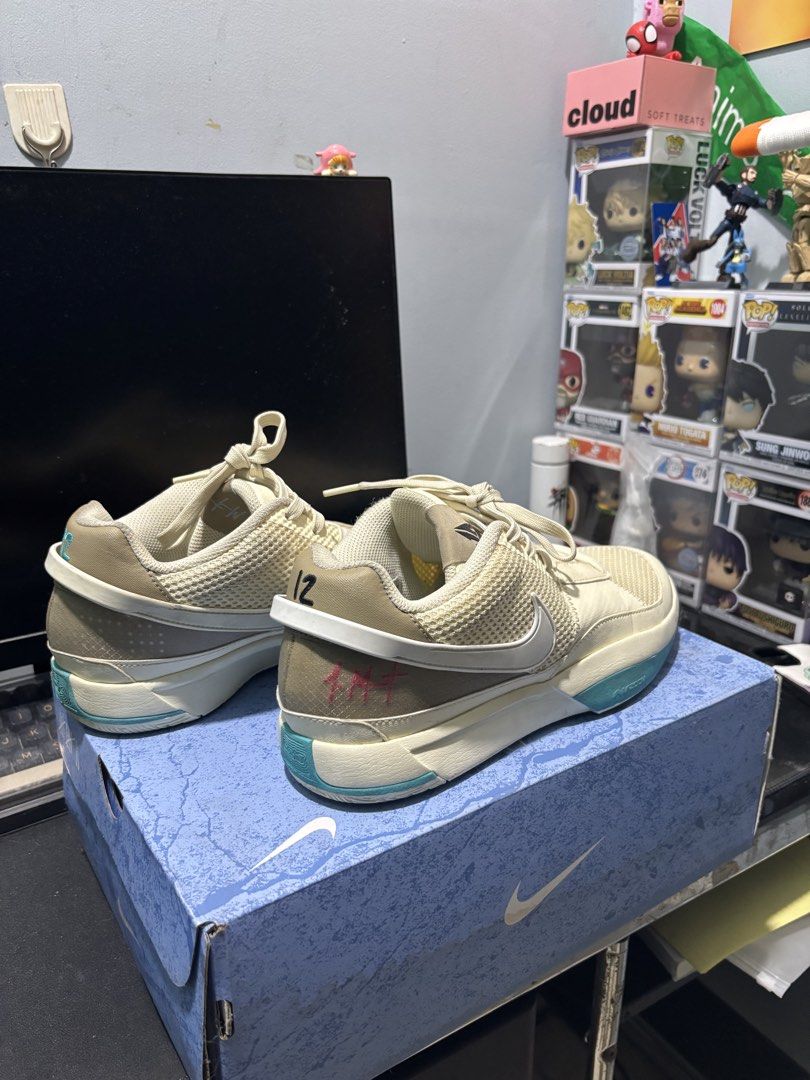 Nike JA 1 Ja Morant 1 EP (Category: Sneakers) located in Paranaque City. Submitted by rafaelim (Listing ID 1425930788, Image 1). Description: Used 4-6 times - issue is i haven't cleaned them - no issues aside from minor dirt smudges rfs: small for me already.