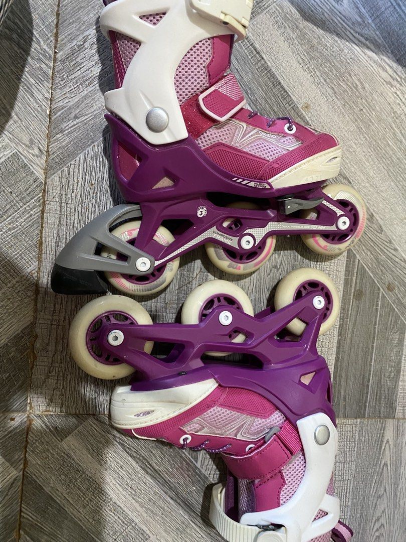 Oxelo Inline Skates (Category: Skates, Rollerblades & Scooters) located in Taytay. Submitted by silverbear.814324 (Listing ID 1425823021, Image 2). Description: Size 3. For Kids. Lightly use and good as new! 🛼💗.