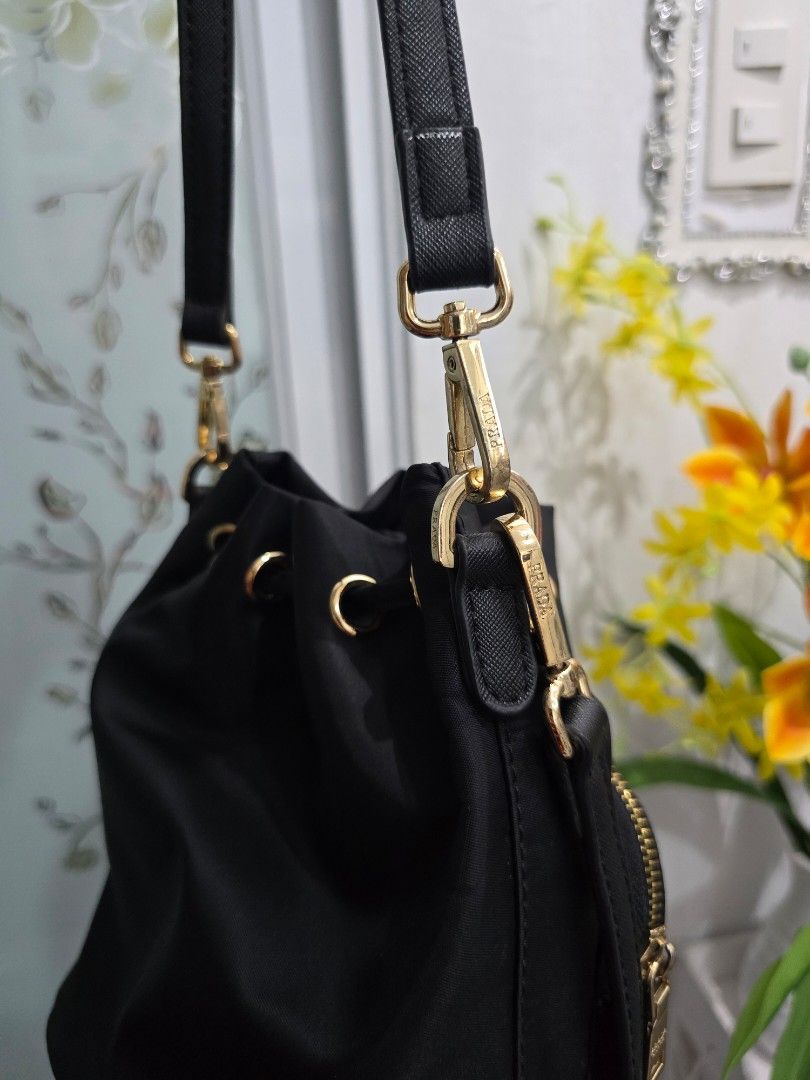 Prada duet bucket bag (Category: Luxury Bags & Wallets) located in Valenzuela. Submitted by cheas077 (Listing ID 1425991644, Image 2). Description: prada duet bucket bag nylon material no issue .