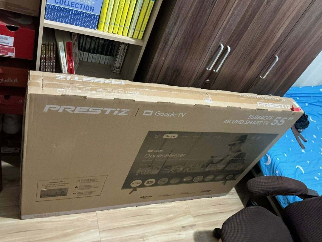 Preztiz 55" 4K Smart Google TV (Category: TV) located in Candelaria. Submitted by azielkob (Listing ID 1425835487, Image 2). Description: CAN ALSO ACCEPT PAYMENTS VIA ATOME, SALMON, HC QWARTA BRAND NEW PRESTIZ TV 55 inches Details in the photos FIXED 25,000 PESOS ONLY! 29,000 SA SHOPE YAN! ACCEPT PAYMENTS THROUGH: CASH ‼️ ATOME VIA QRPH SALMON VIA QRPH HOME CREDIT QWARTA VIA QRPH.
