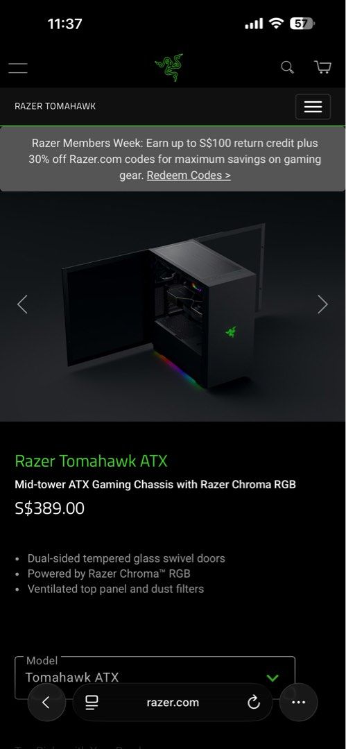 Razer Tomahawk ATX Gaming Chassis478248092796856321