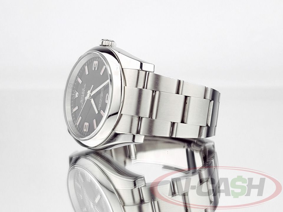 Rolex Oyster Perpetual 36 Black Pink Dial (Category: Luxury Watches) located in Makati City. Submitted by luxury_by_ncash_2 (Listing ID 1425858813, Image 3). Description: N-Cash Pawnshop "Instant Cash for Bags, Watches, Cars, and Electronics" https://www.ncash-pawnshop-philippines.com/ Rolex Oyster Perpetual 36 Black Pink Dial Ref. 116000 36mm steel case Black dial with pink indices 2018 Local AD With original sales invoice Appearance is at least