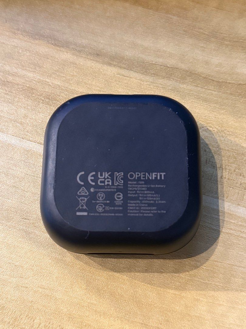 Shokz Openfit Wireless Earphones (Category: Earphones) located in Quezon City. Submitted by saidrickk (Listing ID 1425855197, Image 3). Description: Shokz Openfit Used but in very good condition Charging case and earphones only Srp 10,990 selling it for only 5000.