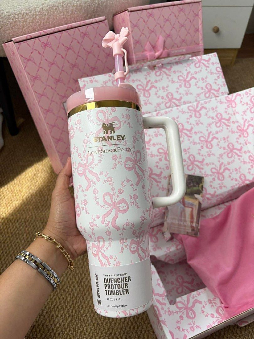 STANLEY LOVESHACKFANCY TUMBLER (Category: Water Bottles & Tumblers) located in Manila. Submitted by justria (Listing ID 1425976688, Image 3). Description: .