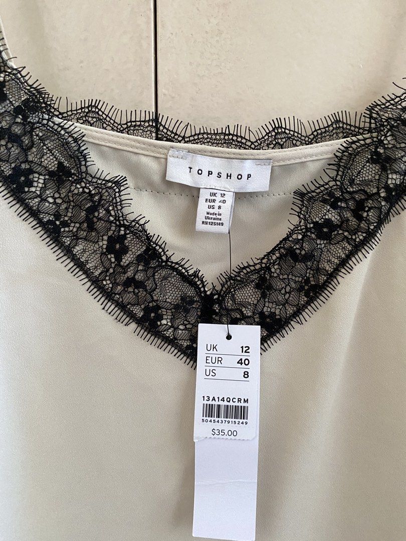 Topshop Lace Detail Top (Category: Sleeveless) located in Paranaque City. Submitted by rierie002 (Listing ID 1425920229, Image 2). Description: Brand new with tag!! .