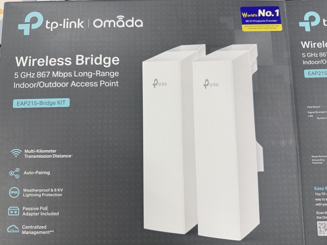 TP-Link Omada EAP215 Wireless Bridge Kit451062177066526720