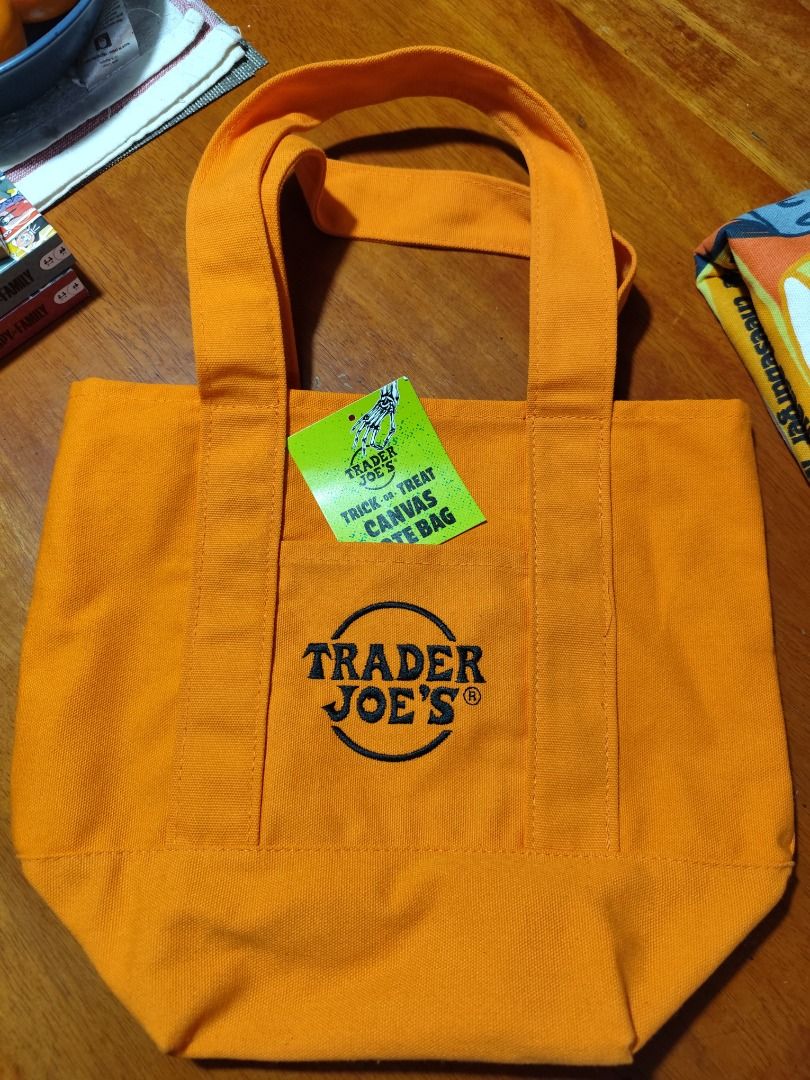 Trader Joe's Mini Canvas Tote Bag (Category: Tote Bags) located in Mandaluyong City. Submitted by msdeclutterfinds (Listing ID 1425955587, Image 1). Description: TJ mini tote From USA (Original).