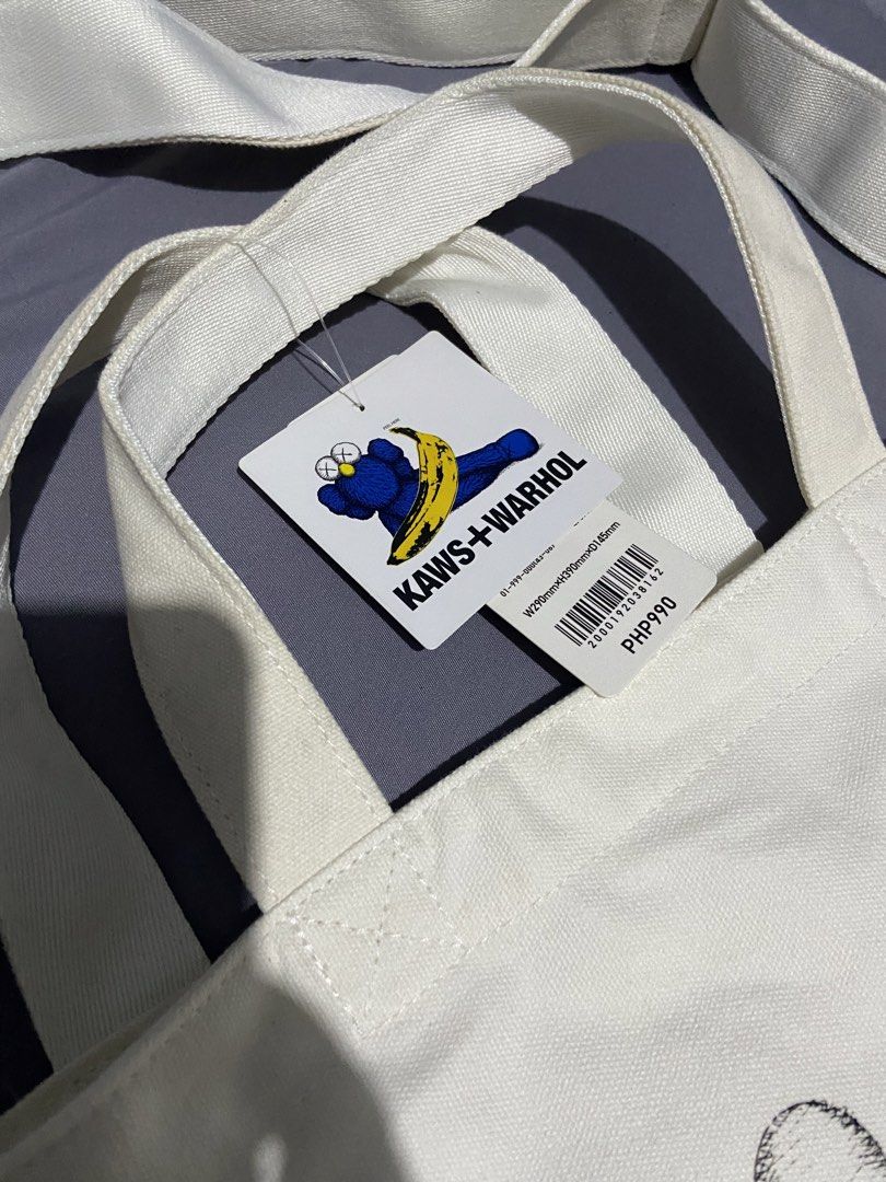 UNIQLO KAWS + Warhol 2Way Bag (Category: Tote Bags) located in Iloilo. Submitted by thethriftopia (Listing ID 1425955056, Image 2). Description: Selling this Brand new UNIQLO KAWS + Warhol 2Way Tote Bag Perfect for gift 💝 .