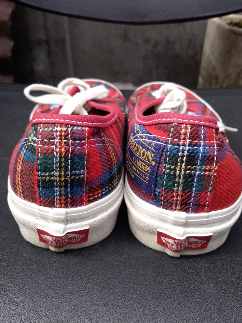 Vans Vault x Pendleton Authentic 44 DX Red Plaid (Without Box) (Category: Sneakers) located in Las Pinas. Submitted by vlink08 (Listing ID 1425895249, Image 3). Description: .