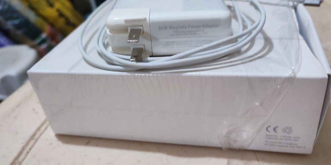 85 WATTS ORIGINAL MAGSAFE POWER ADAPTOR FOR MACBOOK (Category: Chargers & Cables) located in Marilao. Submitted by rudybrandis96dts (Listing ID 1426134968, Image 2). Description: - 85 WATTS ORIGINAL APPLE MAGSAFE POWER ADAPTOR FOR MACBOOK PRO. - L-TIP TYPE - BRAND NEW OLD STOCK, STILL WITH BOX - NEVER BEEN USED. WE JUST OPEN THE BOX TO TEST THE UNIT, AND IT WORKS PERFECTLY GREAT - NO ISSUE - PRICE IS 595.00 ( SLIGHTLY NEGOTIABLE - OPEN FOR PICK-U