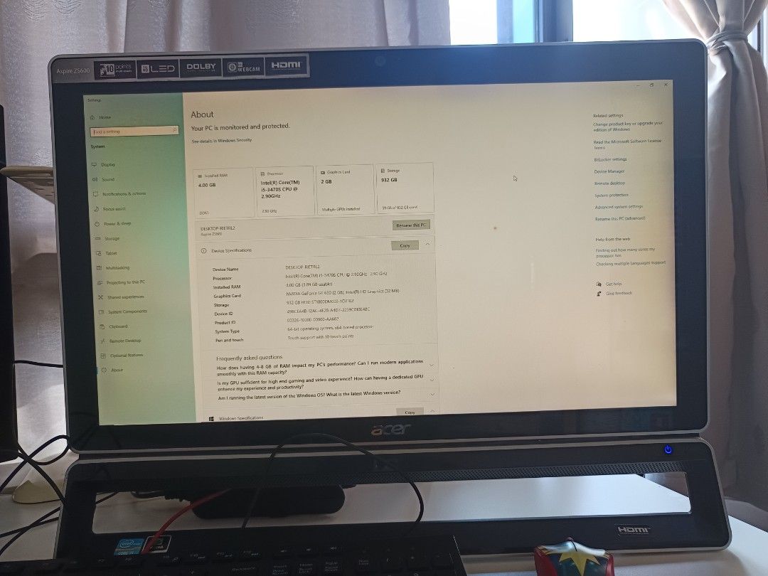 Acer Aspire Z Series All-in-One PC