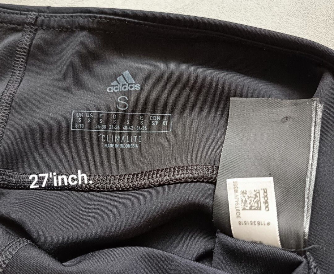 Adidas Climalite Leggings with Stripes (Category: Activewear) located in Quezon City. Submitted by lorenzralph (Listing ID 1426048772, Image 3). Description: Sale!! Take All" Brand new Small of Adidas Essential 3stripes Climalite Leggings for Women.. *Loc. Cubao QC..