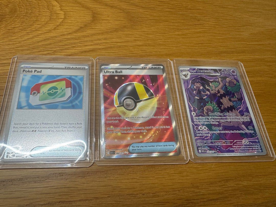 Ascended Heroes - Poke Pad, Ultra Ball, Trevenant, Hobbies & Toys, Toys ...