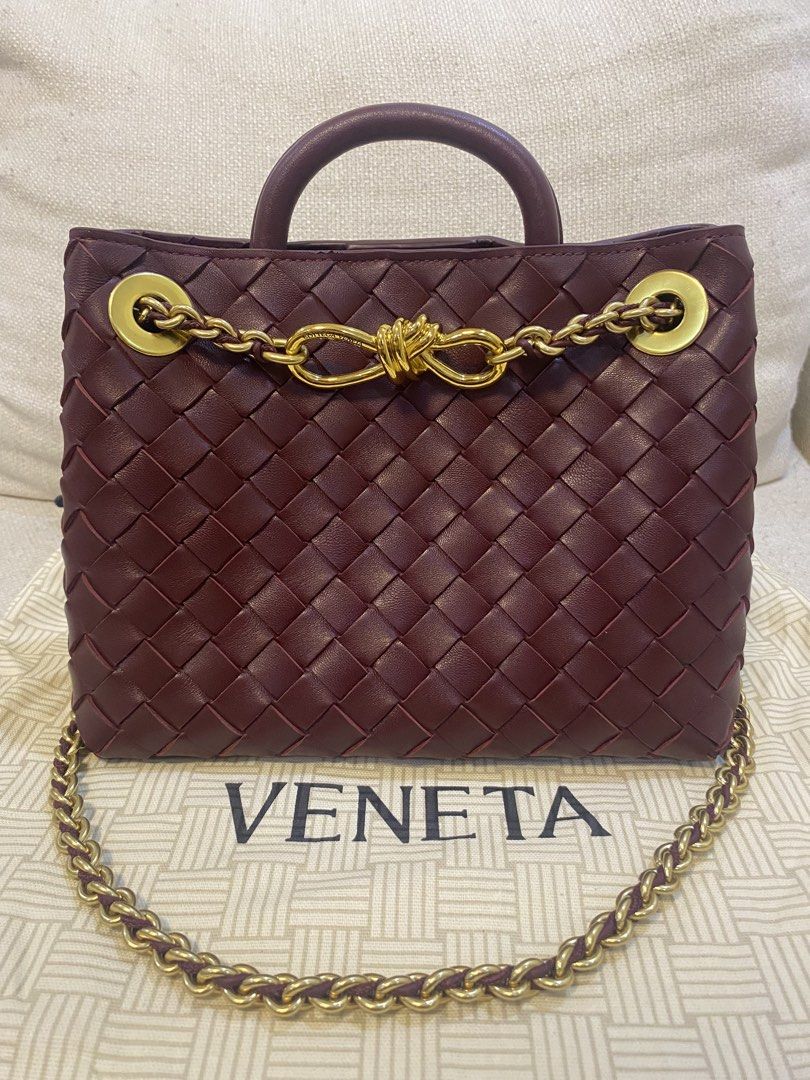 Bottega Veneta Andiamo small (Category: Luxury Bags & Wallets) located in Silang. Submitted by girlyouneedthis (Listing ID 1426116683, Image 1). Description: Flash sale today only! Bottega Andiamo size small burgundy. Can be shoulder bag and crossbody bag. Genuine leather, coded, comes with dustbag only. All actual photos posted already. No returns, No exchange, No refunds..