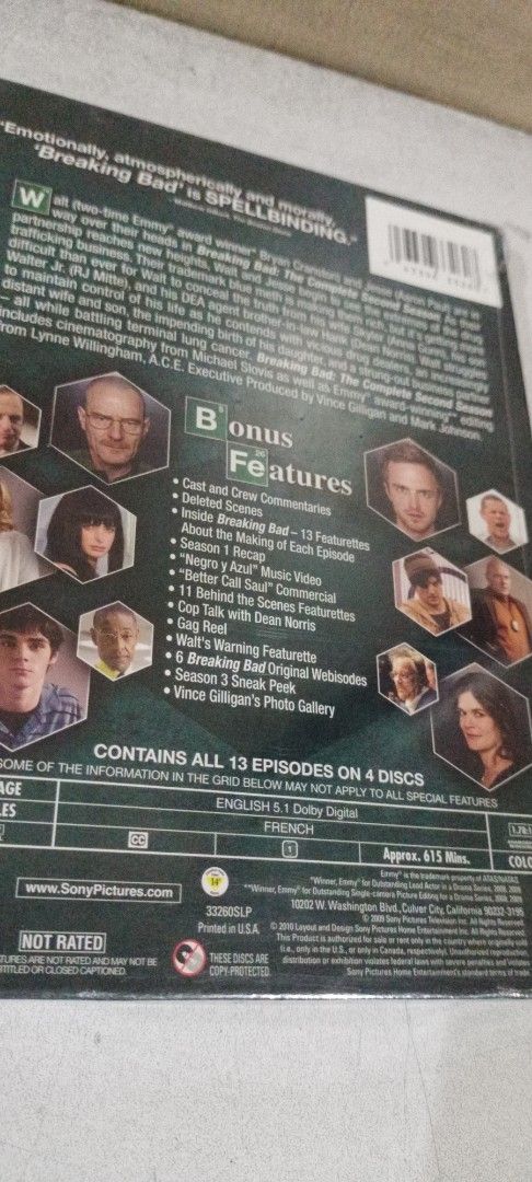 Breaking Bad The Complete Second Season / USed (Category: CDs & DVDs) located in Manila. Submitted by jeannetteyago (Listing ID 1426140641, Image 2). Description: Breaking Bad The Complete Second Season / USed *Disc with some Scratches*.