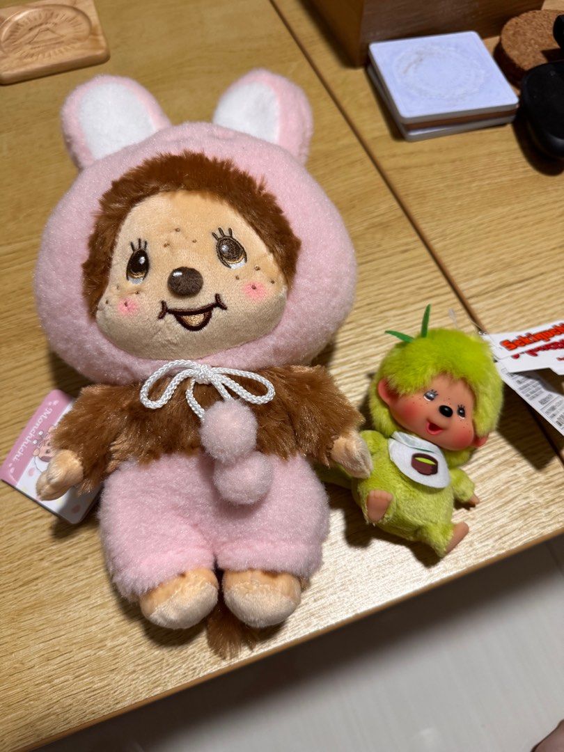 Bunny Matcha Monchhichi Plush Toy and Keychain, Hobbies & Toys, Toys ...