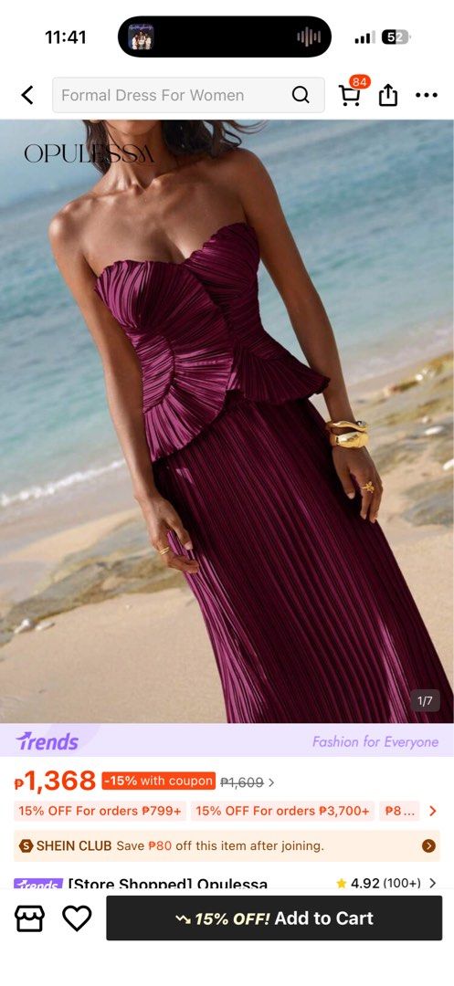 Burgundy 2-piece Dress (Category: Evening dresses & gowns) located in Quezon City. Submitted by cbldeclutters (Listing ID 1426032684, Image 1). Description: Love love this dress but it’s a little loose on me. :( My dimensions: Bust: 34 inches (36A) Waist: 29 inches Hips: 36 inches Never used! Just tried on. .