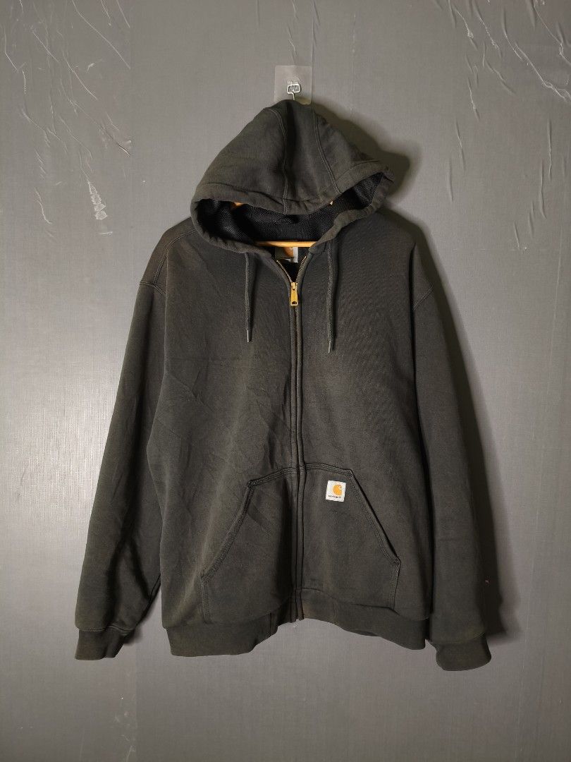 Carhartt Rain Defender Hooded Jacket - Large (Category: Coats, Jackets and Outerwear) located in Bago City. Submitted by jg_finds_ (Listing ID 1426136369, Image 1). Description: •Size L on tag •Dimes: Width - 26 inch Length- 29 inch Sleeves-26 inch.