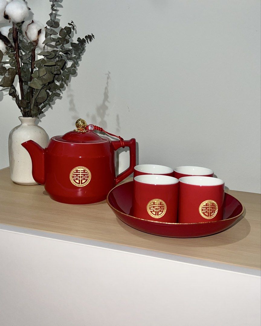 Chinese Wedding Tea Set with Tray479047952766740484
