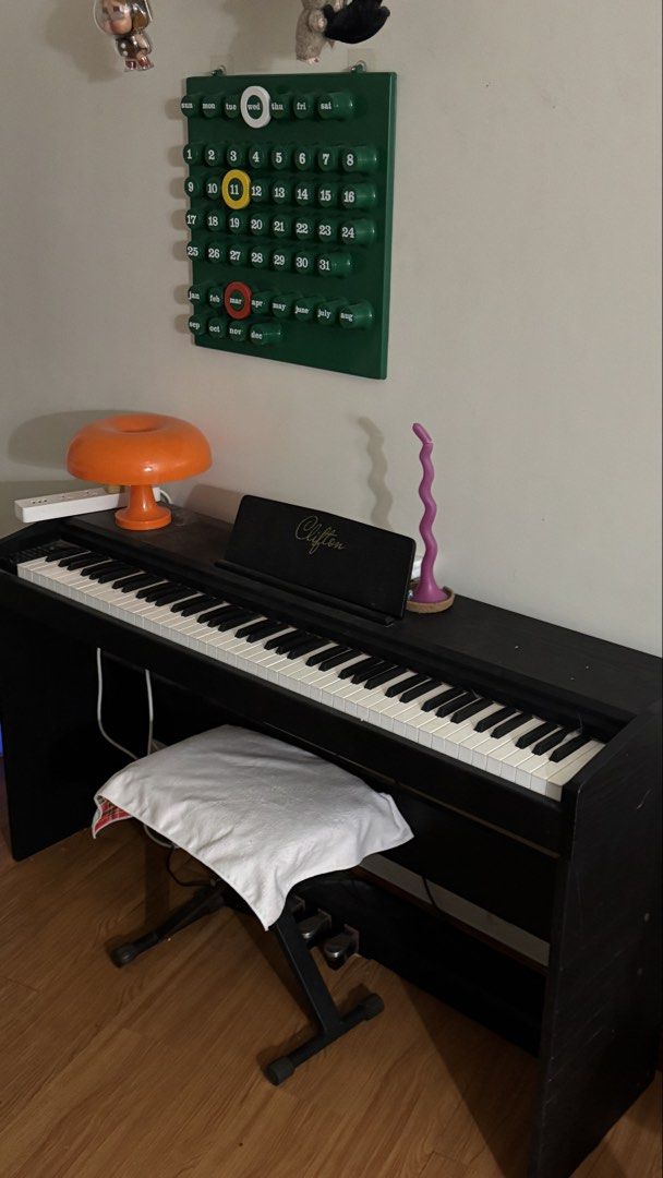 Clifton DWP-1 88-key weighted keyboard (Category: Musical Instruments) located in Mandaluyong City. Submitted by beaajsmn_ (Listing ID 1426090985, Image 1). Description: FOR SALE Clifton DWP-1 88-key weighted keyboard in black Inclusions: - Keyboard stand - Foot Pedal (Sustain/Soft/Sostenuto) Bought last June 2024 Original price: Around ₱13k Selling it for Php 7k only (negotiable) RFS: Upgrading TAKE NOTE: Unfortunately, it doesn’t play since pow