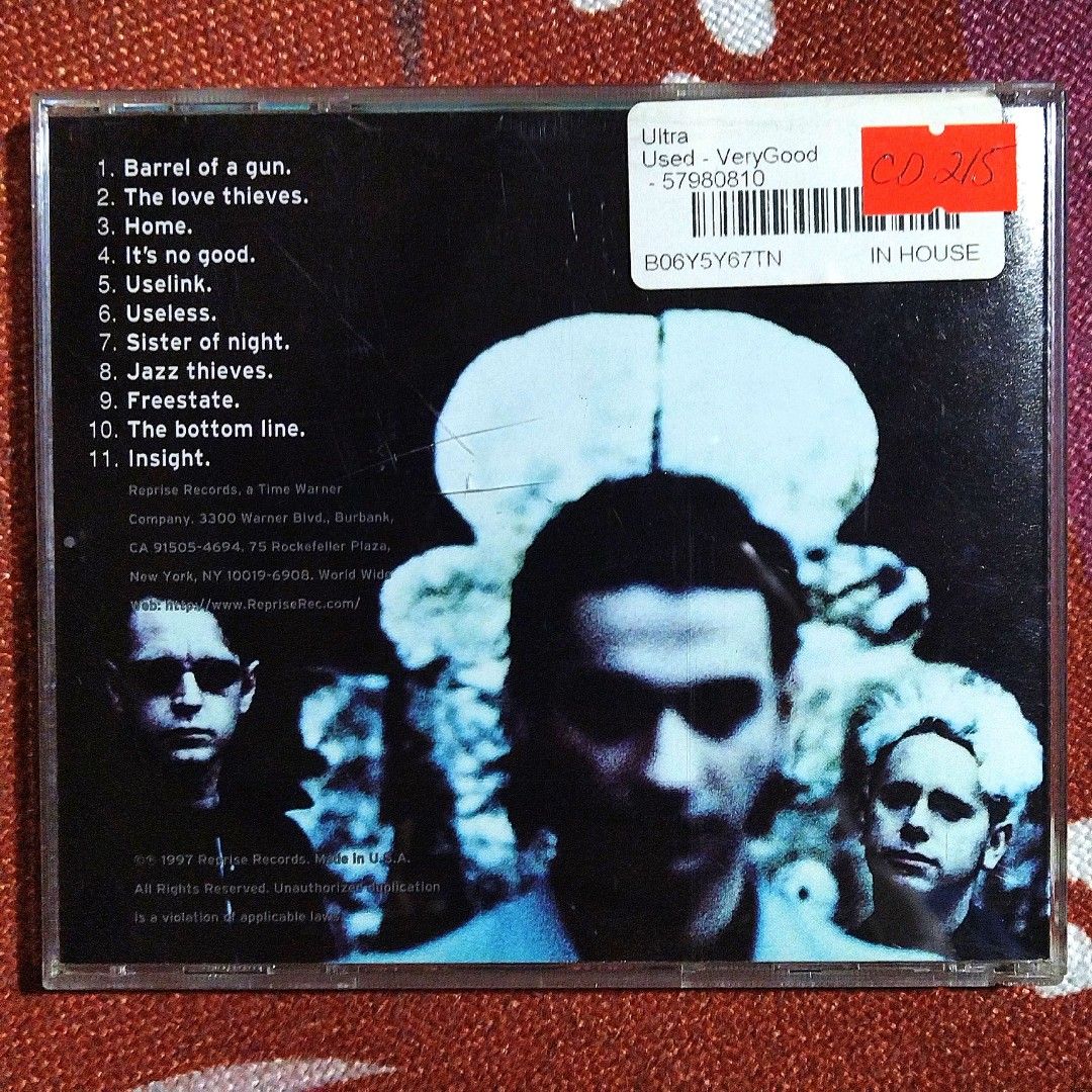 Depeche Mode - Ultra CD Album (Category: CDs & DVDs) located in Taguig. Submitted by znarfscriber (Listing ID 1426143186, Image 2). Description: Depeche Mode's "Ultra" album on CD. Features tracks like "Barrel of a Gun," "Home," and "Useless." Includes the original CD case and booklet with lyrics and band photos. Cover: EX Media: NM RFS: Decluttering/Need Funds.