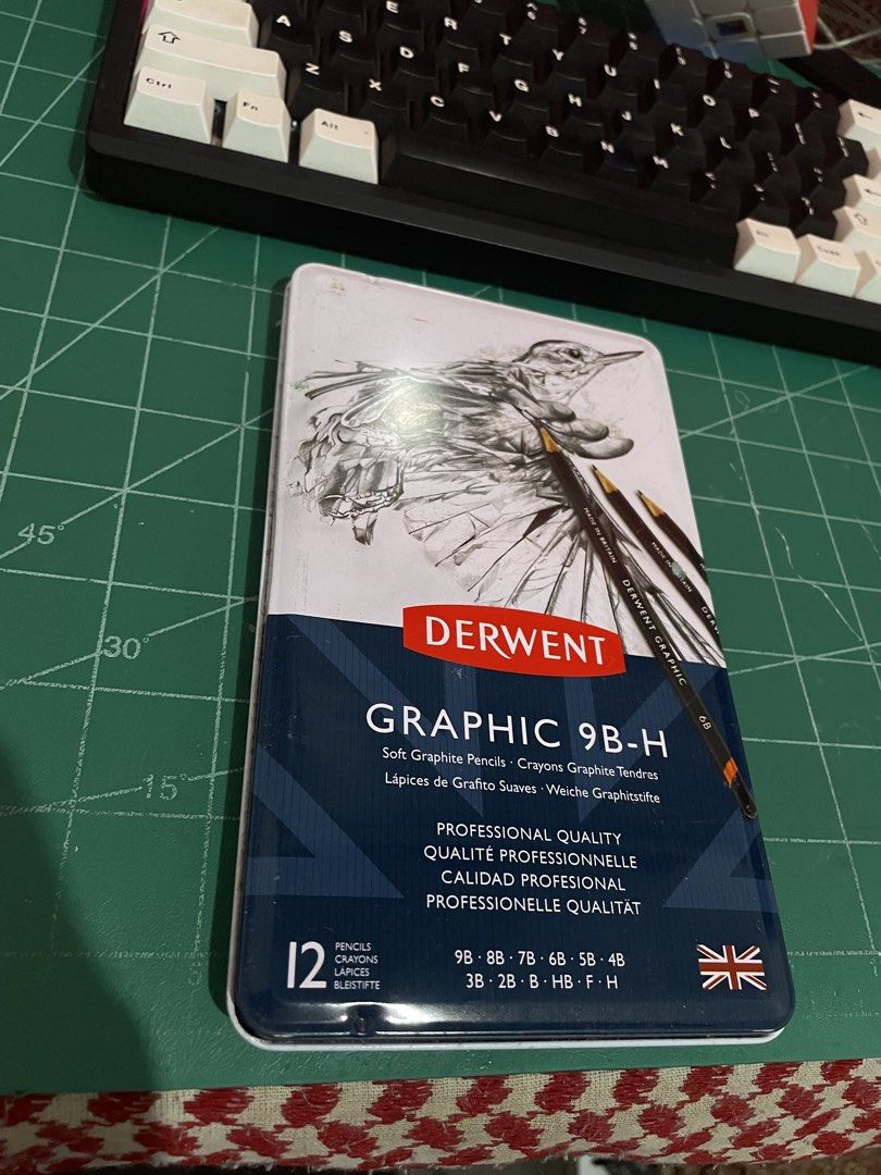 Derwent Graphite Pencils 9B - H (Category: Stationery & School Supplies) located in Dumaguete. Submitted by raspberrypepsi (Listing ID 1426127672, Image 1). Description: Brand New, in original Packaging Bought for 1400 No visible flaws Negotiable + Shipping Fee.