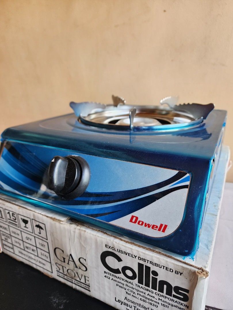 Dowell Single Burner Gas Stove (Category: Cookers) located in Paranaque City. Submitted by purpleoutbox_ph (Listing ID 1426071794, Image 2). Description: 🏷 FOR SALE DOWELL SINGLE BURNER GAS STOVE Price: ₱ 1,000 RFS: Received as a raffle prize and it’s just taking up space at home. - Complete and with box few damages - Unboxed, but the item is brand new. - Still in good condition, as shown in the photos. Please refer to the posted photos to see t