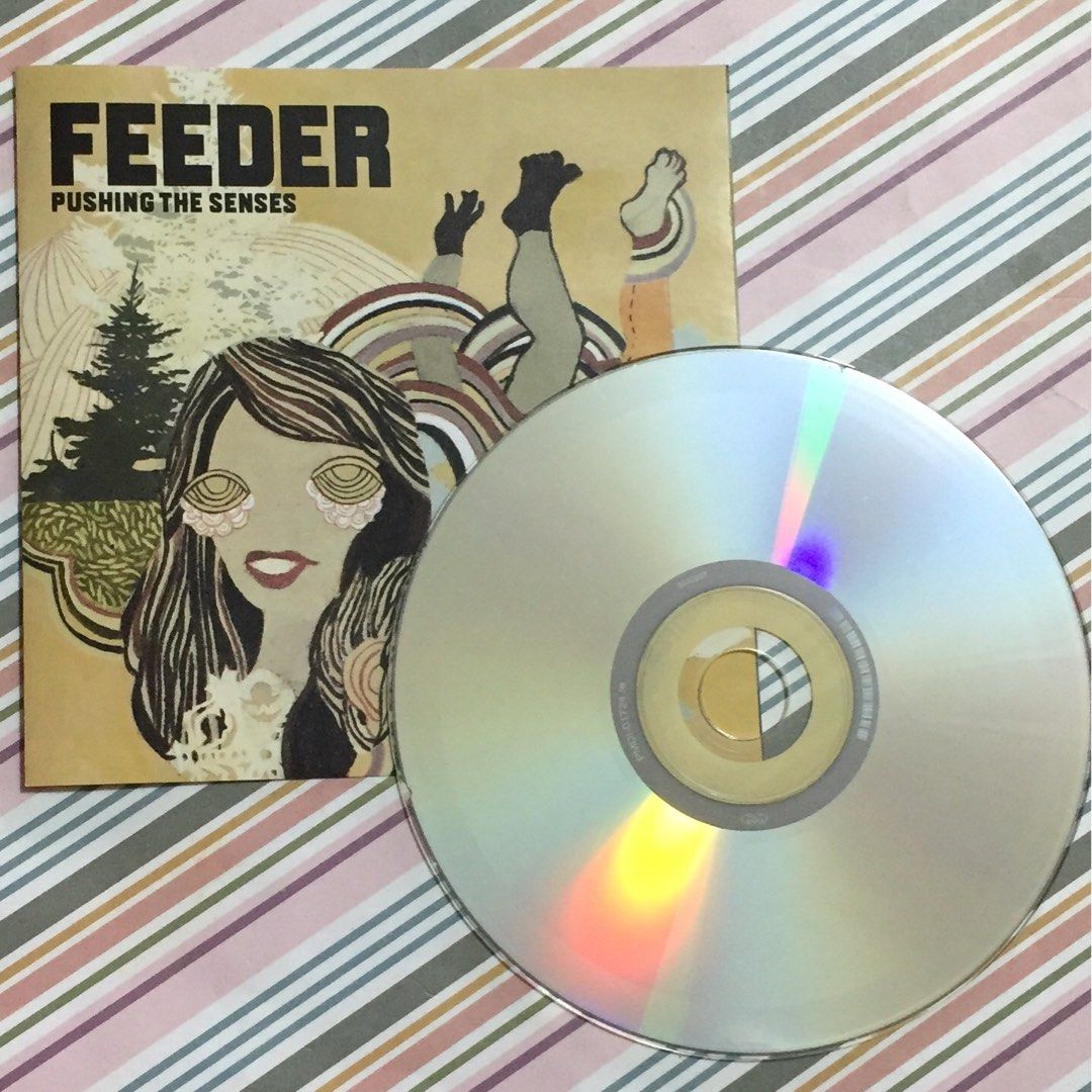 Feeder CD: Pushing the Senses (Category: CDs & DVDs) located in Mandaluyong City. Submitted by sell.phi (Listing ID 1274468164, Image 3). Description: preloved original music CD disc is in VG condition, no playback issues inlay and case may have signs of wear.