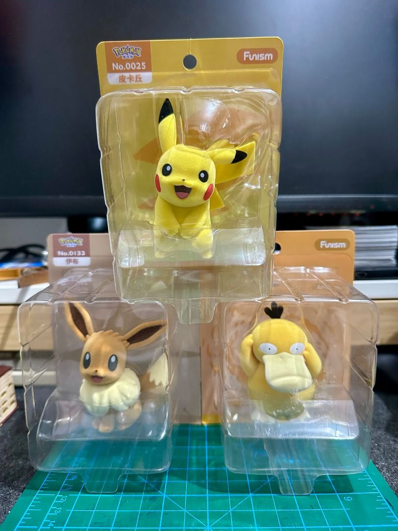 Funism Pokemon Set of 3 (Category: Character Goods) located in Quezon City. Submitted by playboxcollection (Listing ID 1426041900, Image 1). Description: 📌 Brand New - Pikachu - Eevee - Psyduck 📌 Box Condition: 9.5/10 (please see attached photos) 📌 Fixed Price ⛔ Attention to our beloved customers and followers this is for your awareness. We don’t have other online shops. Transaction beyond this account is not related/connected to us. For any i