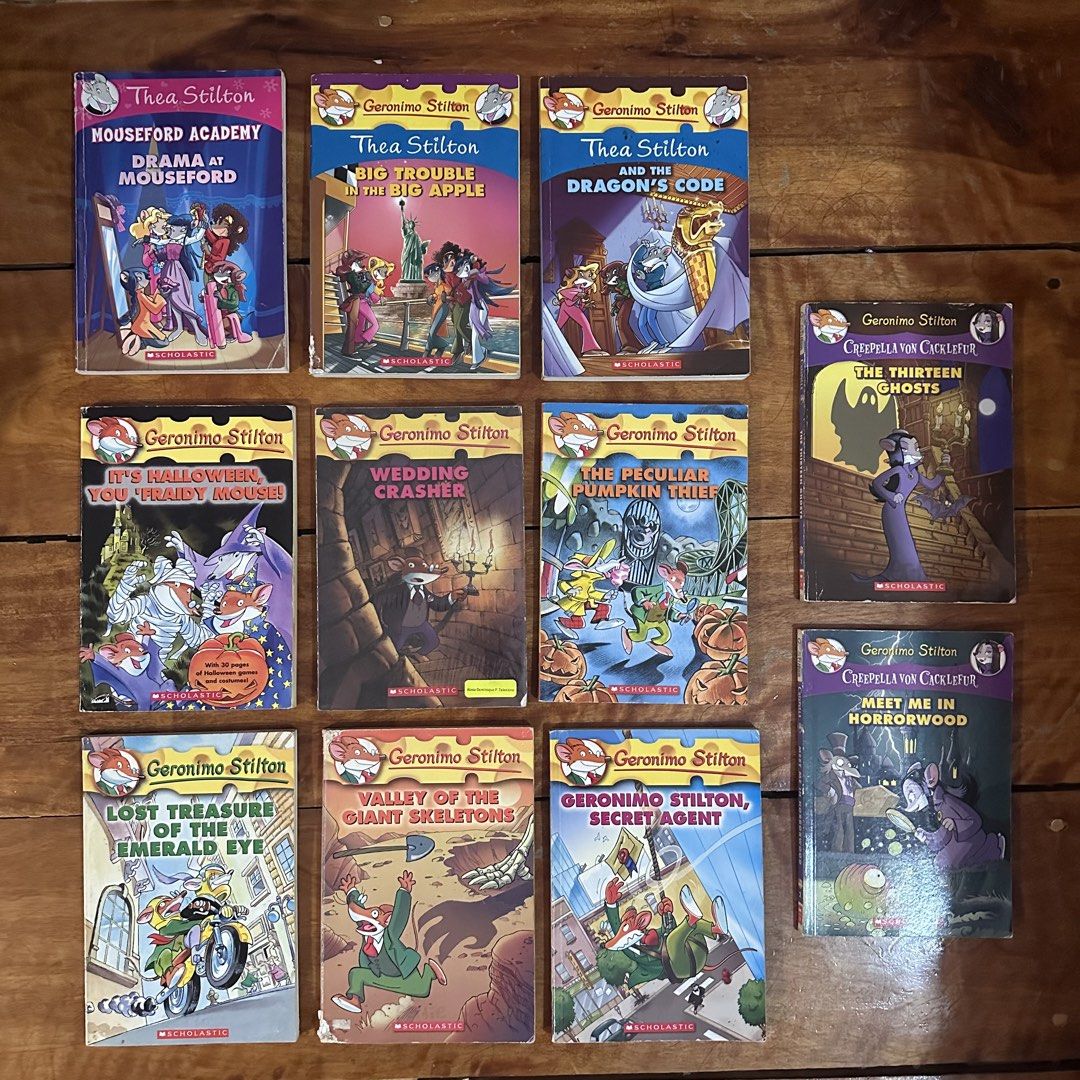 Geronimo Stilton and Thea Stilton Book Collection (Category: Children's Books) located in Antipolo. Submitted by fasph (Listing ID 1426054096, Image 2). Description: 150 each or 1200 for all Expect signs of usage from some books.