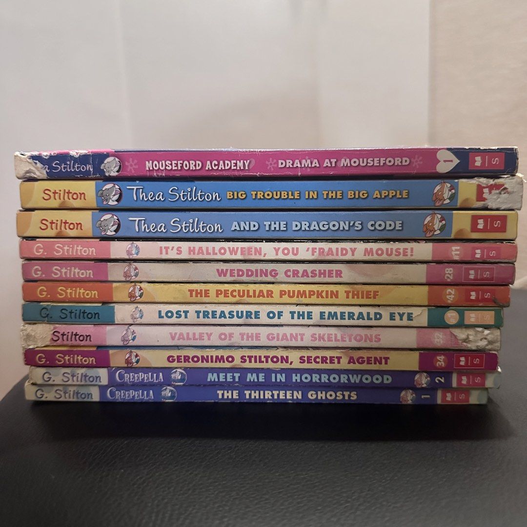 Geronimo Stilton and Thea Stilton Book Collection (Category: Children's Books) located in Antipolo. Submitted by fasph (Listing ID 1426054096, Image 1). Description: 150 each or 1200 for all Expect signs of usage from some books.