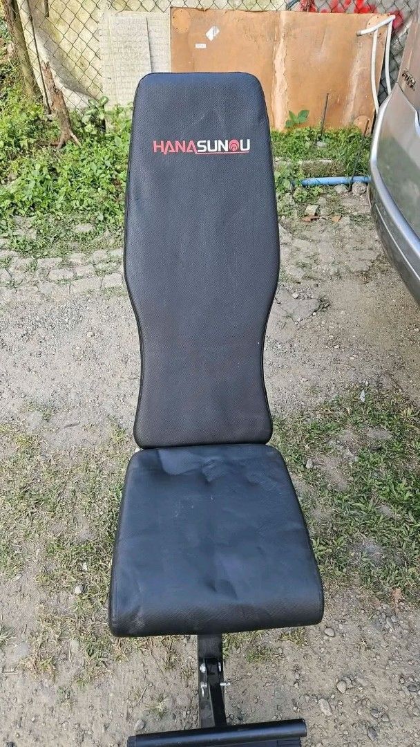 HANASUNOU Adjustable Training Bench (Category: Weights & Dumbbells) located in Sablan. Submitted by gongonshelley12 (Listing ID 1426023522, Image 3). Description: 2500 ONLY... SUPER SALE!!! FOLDABLE HANASOYOU TRAINING BENCH / BENCH PRESS / ABDOMINAL BENCH EXERCISER / DUMBBELL BENCH / SIT UP BENCH / GYM EQUIPMENT JAPAN SURPLUS MAX CAPACITY 300 KG!!! ADJUSTABLE ANGLE, INCLINE AND DECLINE FEATURES STEEL FRAME SUPER TIBAY, KAYA NITO KAHIT MABIBIGAT S