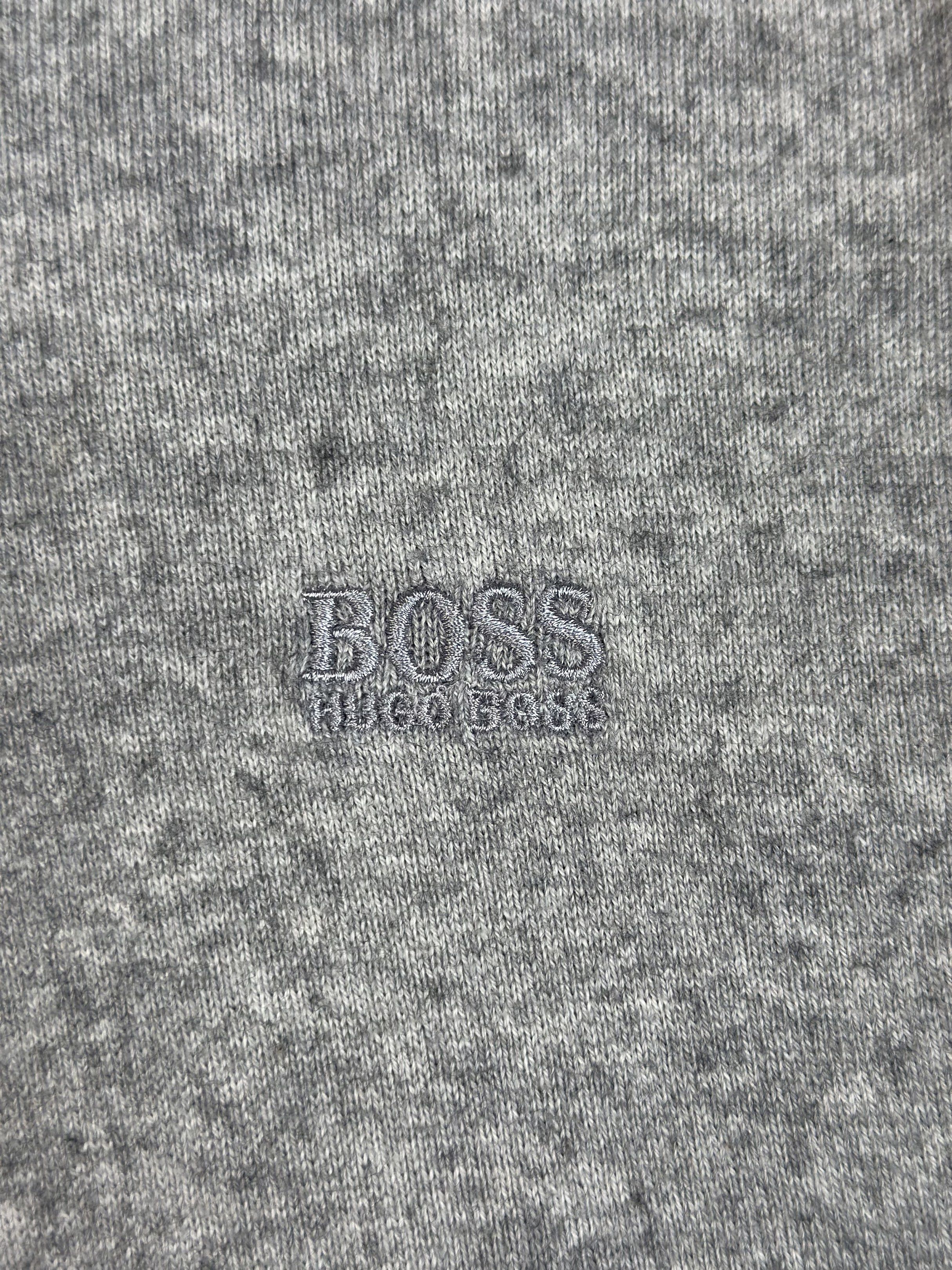 Hugo Boss Light Gray Vneck Sweater (Category: Coats, Jackets and Outerwear) located in Batangas. Submitted by geejay2ph (Listing ID 1426080567, Image 3). Description: Hugo boss Light Gray Vneck Sweater sɪᴢᴇ: Medium on Tag ; Length (27) | Width (21) | Shoulder-Cuffs (25) ᴄᴏɴᴅɪᴛɪᴏɴs: Pristine Condition ✨🔥.