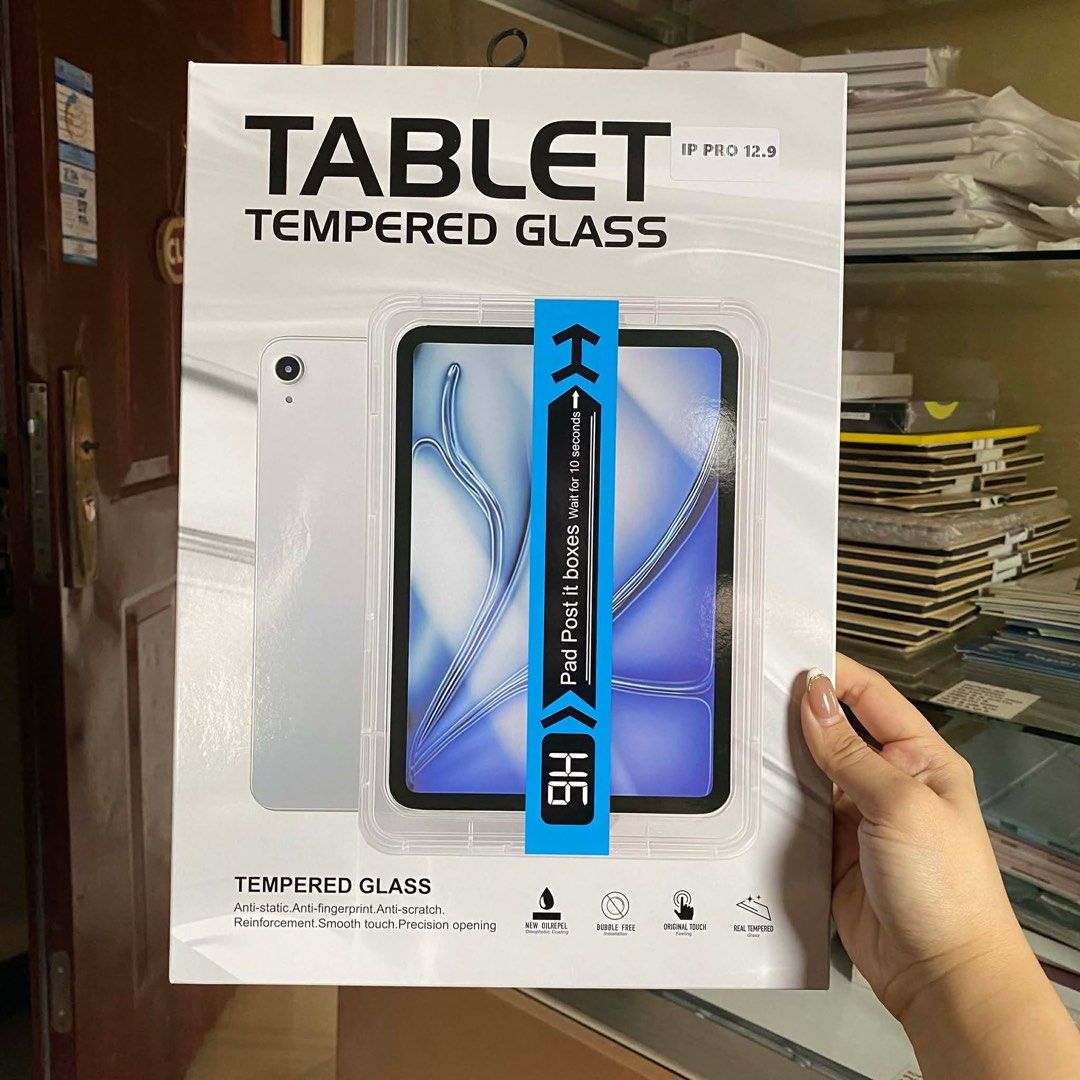 iPad Gen Mini Air Pro All Units Easy Install Tempered Glass Screen Protector (Category: Other Mobile & Gadget Accessories) located in Quezon City. Submitted by rcstny (Listing ID 1426095293, Image 3). Description: iPad Gen Mini Air Pro All Units Easy Install Tempered Glass Screen Protector ₱600 only each except Air 13 / Pro 12.9 / Pro 13: ₱650 each - automatic alignment - auto dust removal - full cover protector Available for: Mini 6 Mini 7 A16 7