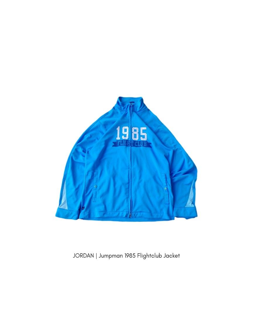 Jordan Jumpman 1985 Flightclub Jacket (Category: Coats, Jackets and Outerwear) located in Baguio. Submitted by silvercitystyles (Listing ID 1426108216, Image 1). Description: JORDAN | Jumpman 1985 Flightclub Jacket ‎Price: ₱580 FREE SHIPPING ‎Issue: Stains Condition: 8/10 ‎Size: Medium on Tag ‎Dimes: 29" x 22½".