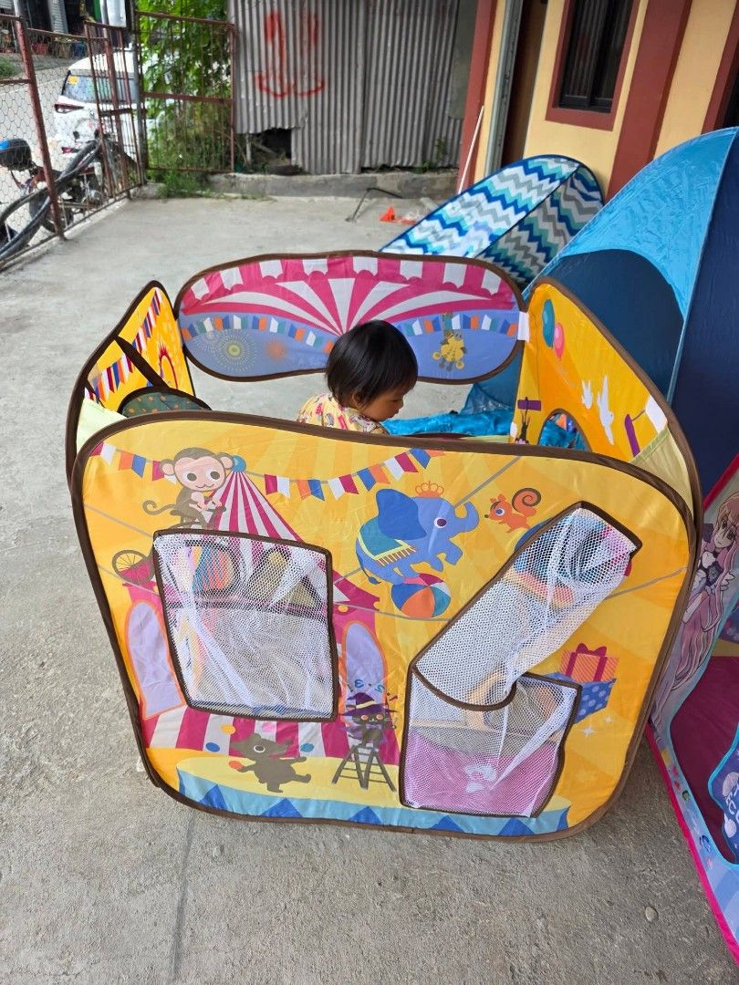 Kids Play Tent (Category: Infant Playtime) located in Sablan. Submitted by gongonshelley12 (Listing ID 1426125926, Image 1). Description: PRICE 500 JAPAN ITEMS KIDDIE TENT.. GANDA PO NITO...