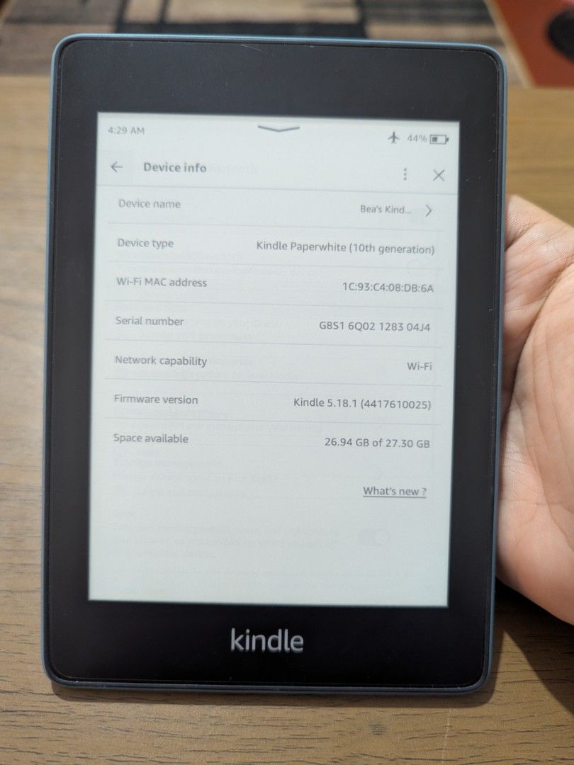Kindle Paperwhite 10th Gen 32GB (Category: E-Readers) located in Manila. Submitted by beyperz (Listing ID 1426178171, Image 3). Description: Selling my Kindle Paperwhite 10th gen (2018 version) color: twilight blue - size is 6” display screen - WEEKS battery life - 32 GB memory -with matte screen protector - with 2 free case - with page turner - no box - no more ads din -with minimal body scratches and yellow stain at the back 6,000 — negotiable 