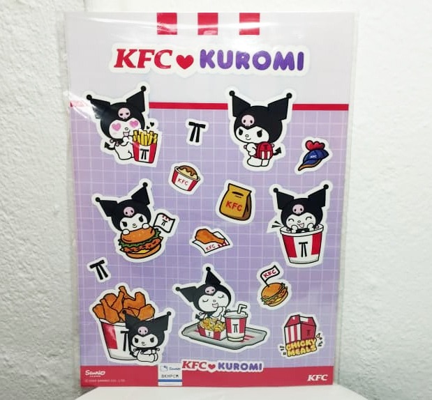 Kuromi Chicky Meal KFC Malaysia Sticker Kids Toys Stickers (Ready Stock ...