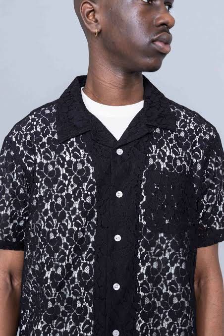 Lace Short Sleeve Shirt (Category: Tshirts & Polo Shirts ) located in Tacloban City. Submitted by sid1999 (Listing ID 1426115009, Image 1). Description: Stussy lace shirt alternative black large size 24x26 cream medium size 23x25 .