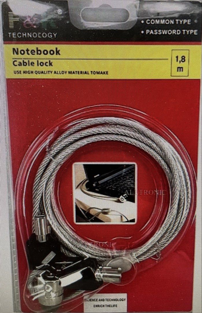 Laptop Notebook Cable Lock - 1.8m405975336370851840