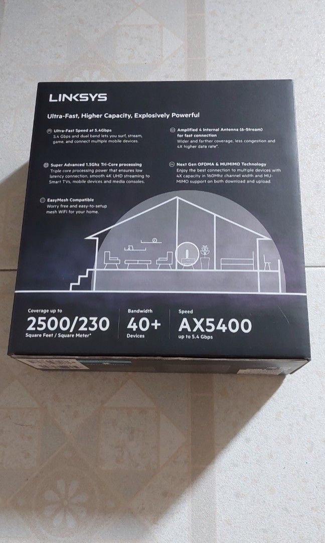 Linksys EX9450 WiFi 6 Router480306621370214408