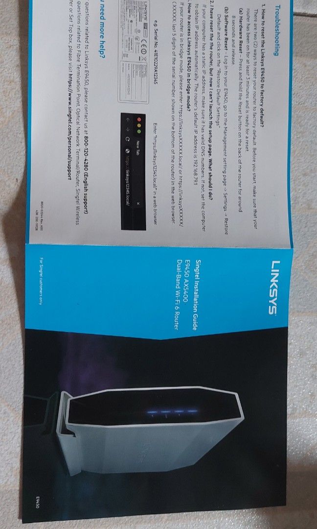 Linksys EX9450 WiFi 6 Router480306621370214406
