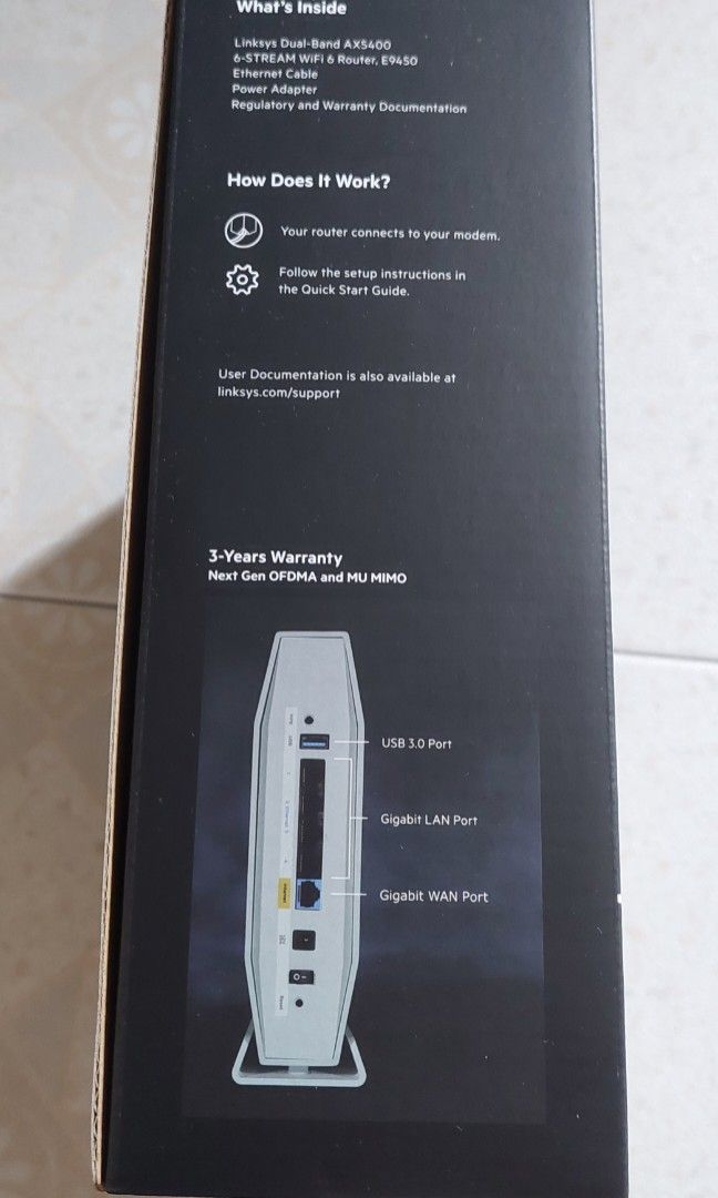 Linksys EX9450 WiFi 6 Router480306621370214409