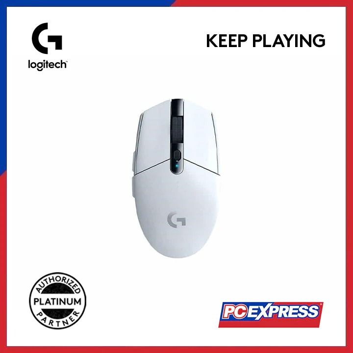 Logitech G304 Wireless Gaming Mouse - White Secondhand (Category: Mouse & Mousepads) located in Pateros City. Submitted by rina707 (Listing ID 1426111268, Image 1). Description: Secondhand Logitech G304 Lightspeed Wireless Gaming Mouse HERO Sensor 12000 DPI Lightweight 6 Programmable Buttons 250h Battery Life On-Board Memory PC / Mac (White) Model: 0304 With box! ISSUE: Slight yellow discoloration from use (see photos) RFS: Upgraded BOUGHT FOR: 1